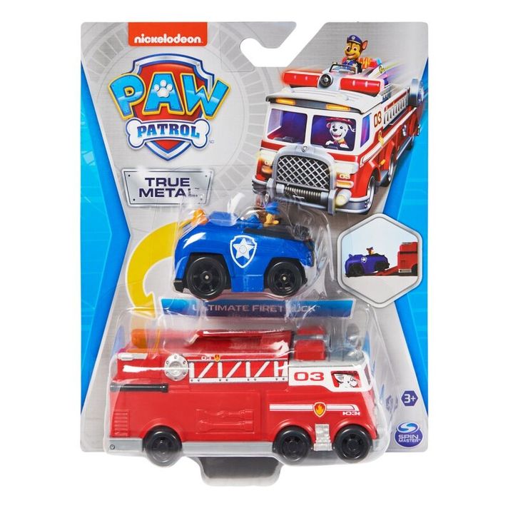 SPIN MASTER - Paw Patrol Hasičský Voz Die-Cast S Autíčkom