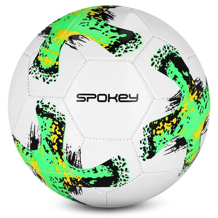 SPOKEY - GOAL Futbalová lopta vel. 5, bielo-zelená