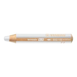 STABILO - Pastelka woody 3 in 1 biela