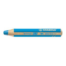 STABILO - Pastelka woody 3 in 1 cyan blue