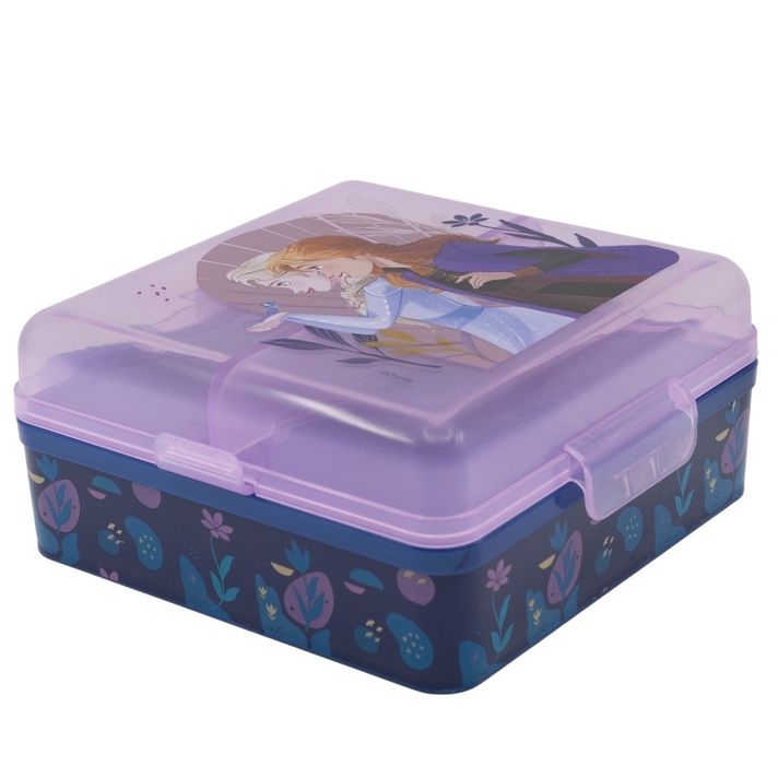 STOR - Delený plastový box na desiatu DISNEY FROZEN, 74293