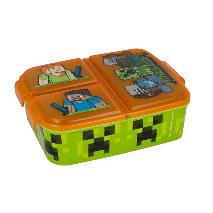 STOR - Delený plastový box na desiatu MINECRAFT, 40420