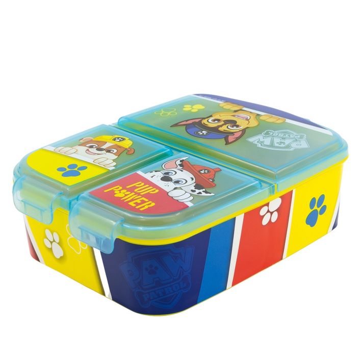 STOR - Delený plastový box na desiatu PAW PATROL Blue, 74620