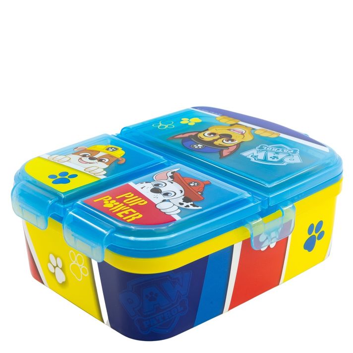 STOR - Delený plastový box na desiatu XL, PAW PATROL Blue, 74699