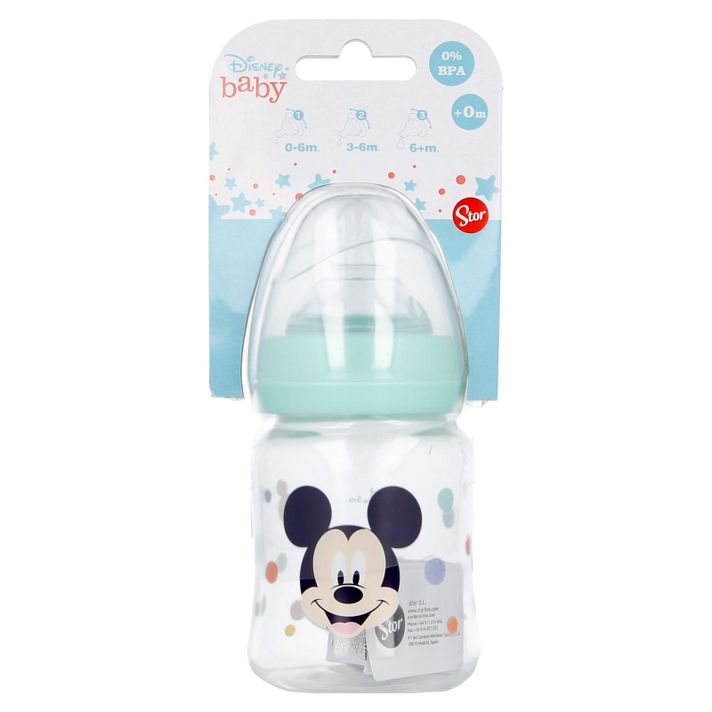 STOR - Dojčenská fľaša MICKEY MOUSE, 0+, 150ml, 13001