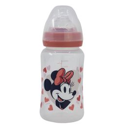 STOR - Dojčenská fľaša Minnie Mouse s antikolikovým systémom, 240ml, 10702