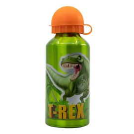 STOR - Hliníková fľaša na pitie DINOSAUR T-REX, 400ml, 26234