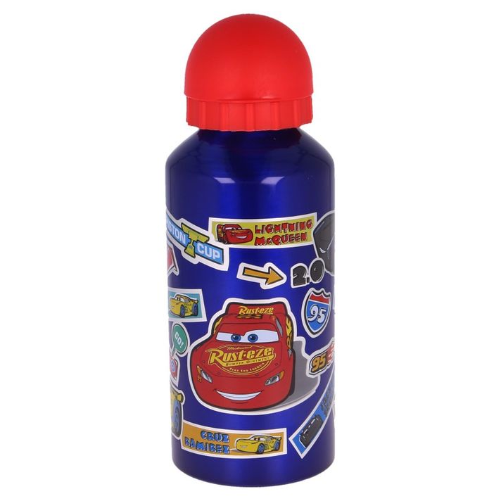 STOR - Hliníková fľaša na pitie DISNEY CARS Stickers, 400ml, 51534