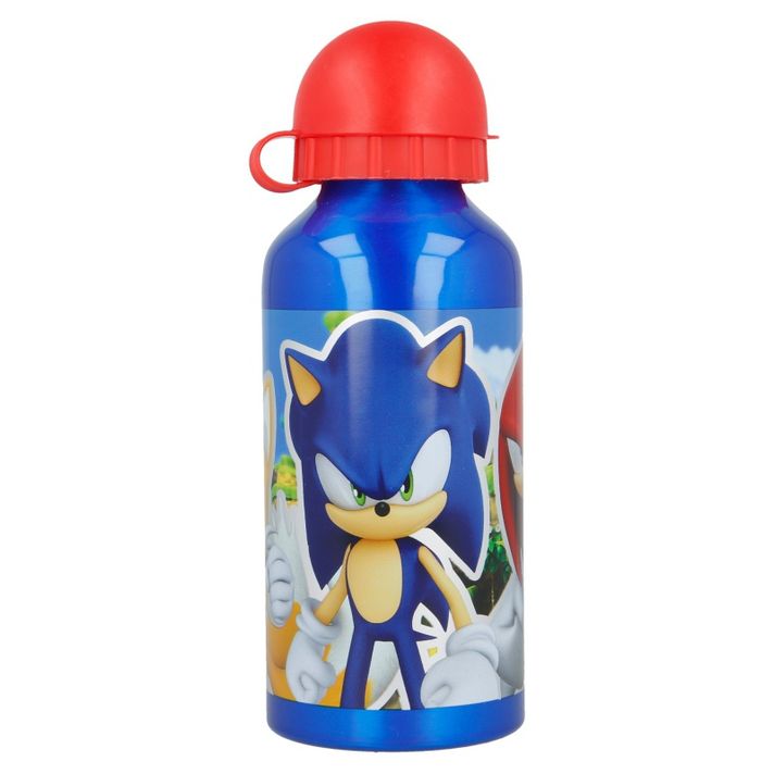 STOR - Hliníková fľaša na pitie JEŽKO SONIC, 400ml, 40534