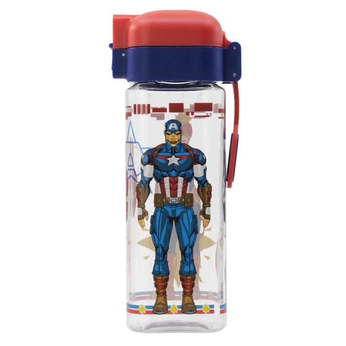 STOR - Hranatá plastová fľaša AVENGERS Lock, 550ml, 74102