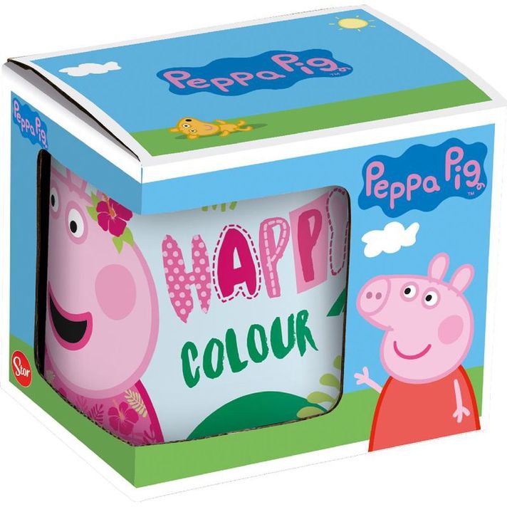 STOR - Keramický hrnček PEPPA PIG Happy, 325ml, 20102