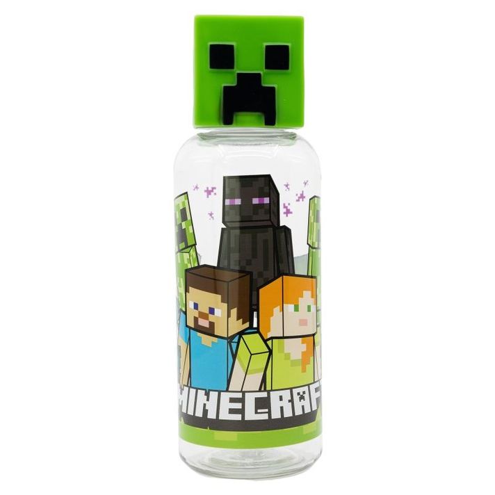 STOR - Plastová 3D fľaša MINECRAFT, 560ml, 40413