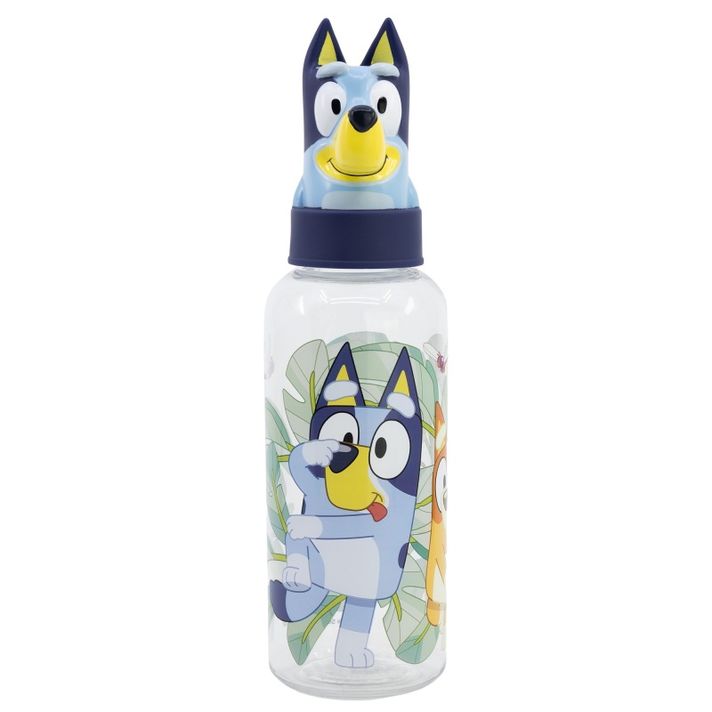 STOR - Plastová 3D fľaša s figúrkou Bluey, 560ml, 10109