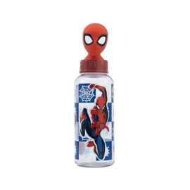 STOR - Plastová 3D fľaša s figúrkou Spiderman, 560ml, 74859