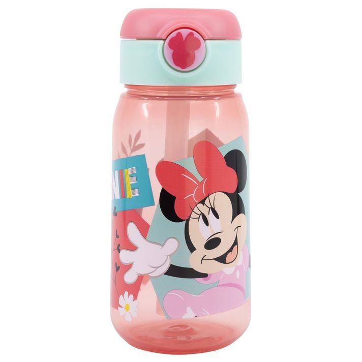 STOR - Plastová fľaša s automatickým otváraním MINNIE MOUSE, 510ml, 74442