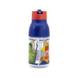 STOR - Plastová fľaša s výsuvnou slamkou Avengers, 420ml, 74135