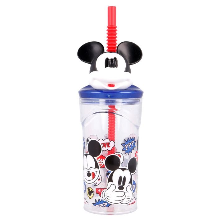 STOR - Plastový 3D pohár s figúrkou MICKEY MOUSE, 360ml, 50166