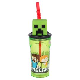 STOR - Plastový 3D pohár s figúrkou MINECRAFT, 360ml, 40466