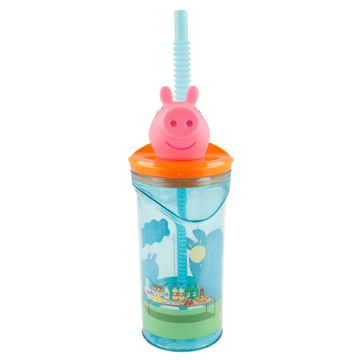 STOR - Plastový 3D pohár s figúrkou PEPPA PIG, 360ml, 48666