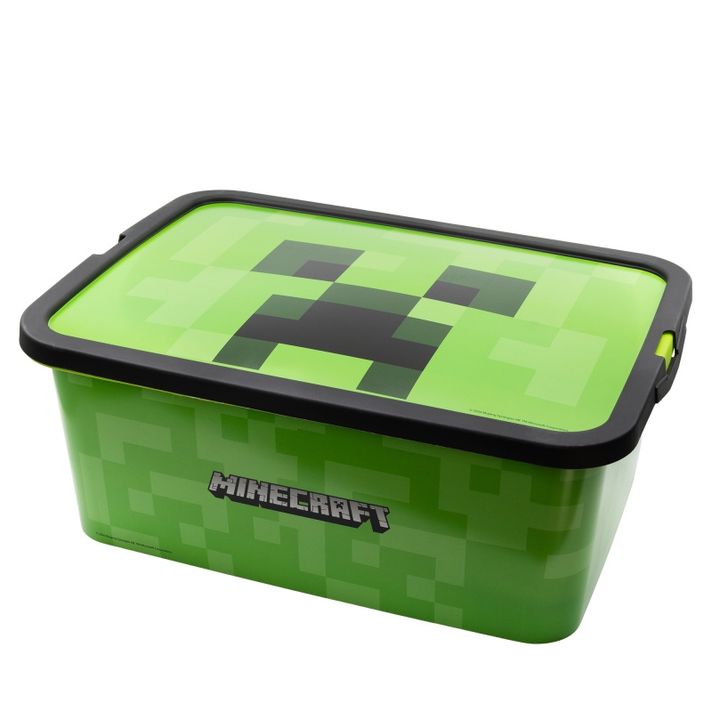 STOR - Plastový úložný box MINECRAFT 13L, 04405