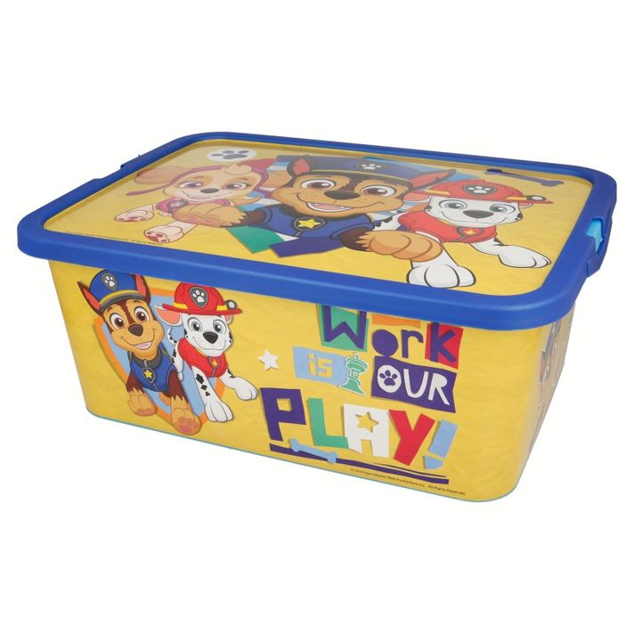 STOR - Plastový úložný box PAW PATROL 13L, 02545