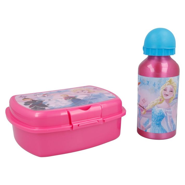 STOR - Súprava na desiatu / box + fľaša DISNEY FROZEN, 17974