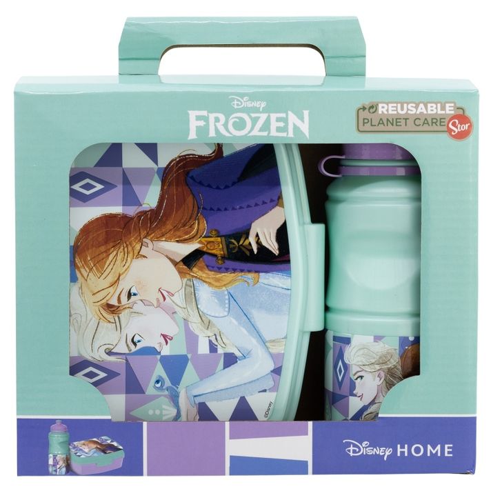 STOR - Súprava na desiatu / box + fľaša DISNEY FROZEN, 74273