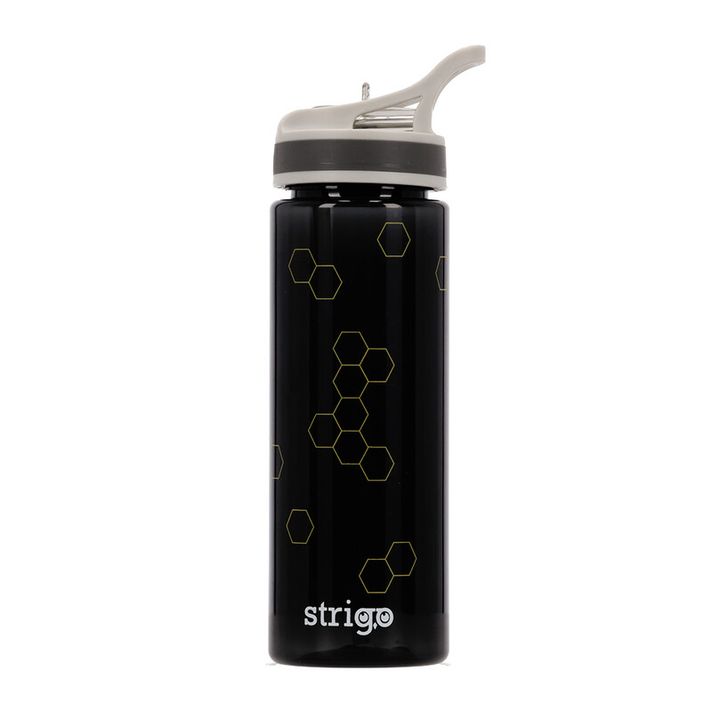 STRIGO - Fľaša na pitie 600 ml Honeycomb black