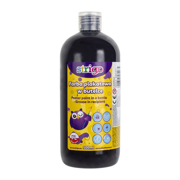 STRIGO - temperová farba 500ml čierna