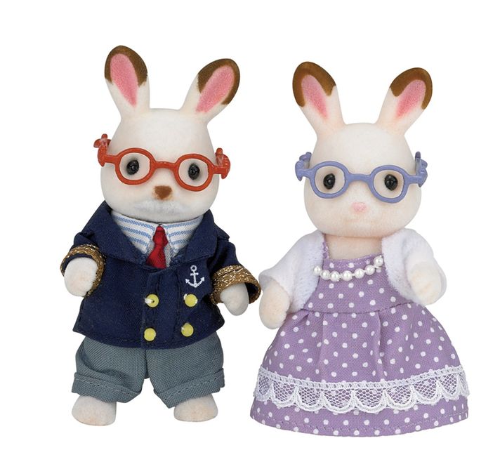 SYLVANIAN FAMILY - Babka a dedko chocolate králiky