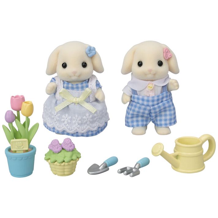 SYLVANIAN FAMILY - Kvetinový set a súrodenci Flora králikov