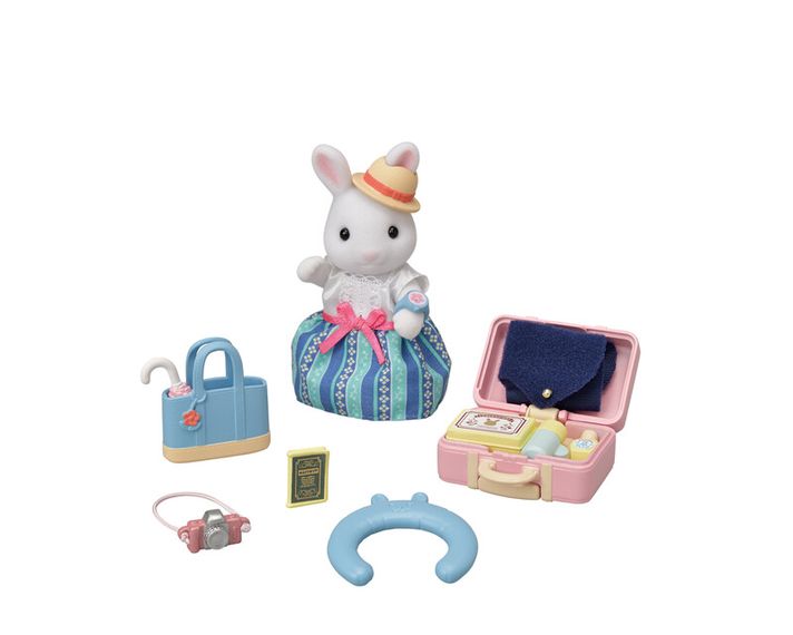 SYLVANIAN FAMILY - Mamka biely králik a víkendový cestovný set