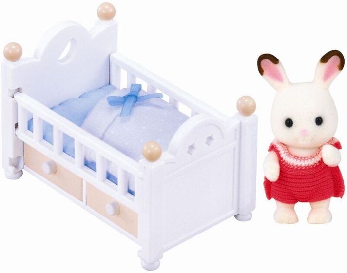 SYLVANIAN FAMILY - Nábytok chocolate králíkov - byby králik v postieľke