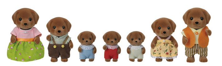 SYLVANIAN FAMILY - Veľká rodina Chocolate labradorov