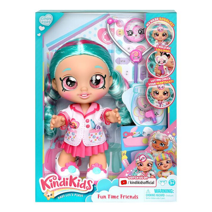 TM TOYS - Kindi Kids bábika doktorka Cindy Pops