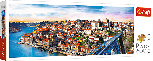 TREFL - Panoramatické puzzle 500  -  Porto, Portugalsko