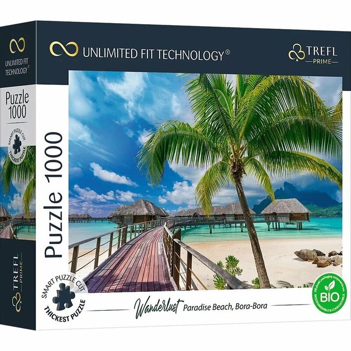 TREFL - prime puzzle 1000 UFT - Potulky: Paradise Beach, Bora-Bora