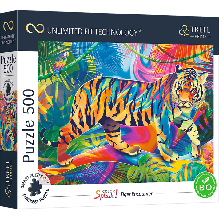 TREFL - Prime puzzle 500 UFT - Farebné šplechy: Tiger