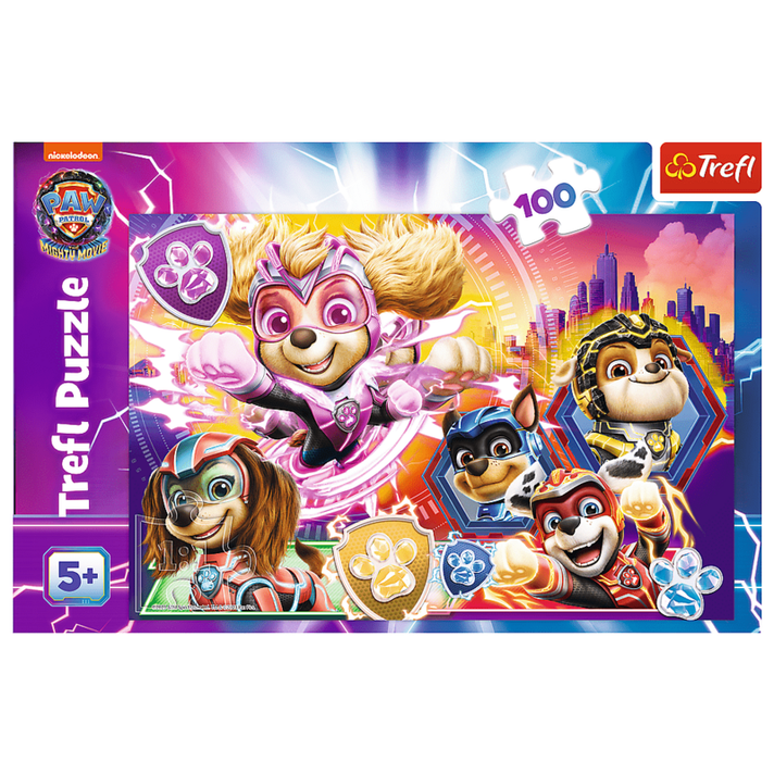 TREFL -  Puzzle 100 dielikov - Zoznámte sa so silnými šteňatami /PAW PATROL: THE MIGHTY MOVIE