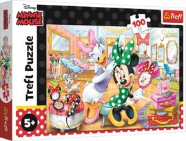 TREFL -  Puzzle 100 Minnie v salóne krásy  Disney Minnie