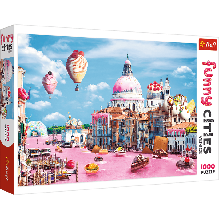 TREFL - Puzzle 1000 Crazy City - Sladkosti v Benátkach