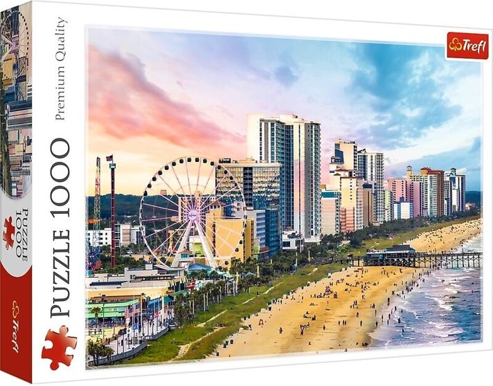 TREFL -  Puzzle 1000 - Pláž Myrtle, Južná Carolina, USA