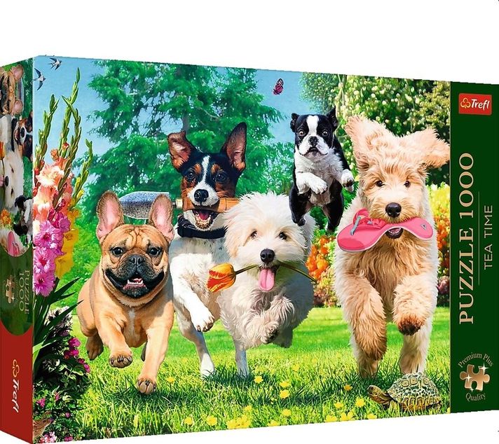 TREFL - Puzzle 1000 Premium Plus - Čajový čas: Prichádzajú problémy!