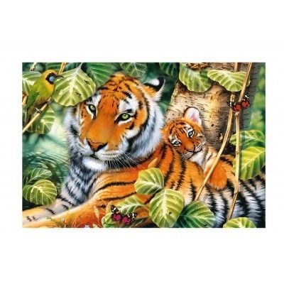 TREFL - puzzle 1500 Dva tigre