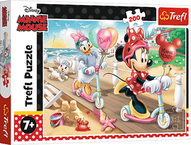 TREFL - Puzzle 200 Minnie na pláži / Disney Minnie