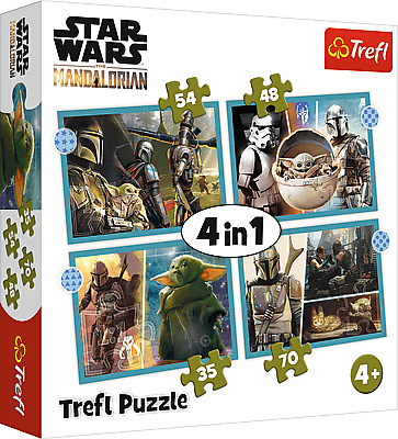 TREFL - Puzzle 4v1 - Mandalorian