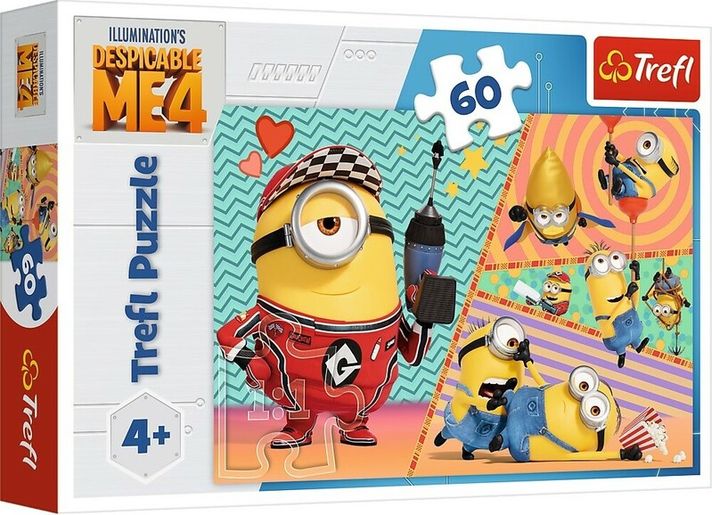 TREFL - Puzzle 60 - Šťastní Mimoni / Universal Despicable Me 4