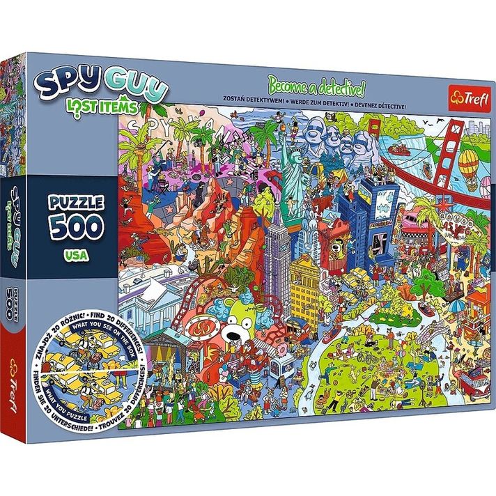 TREFL - Puzzle Kolekcia Spy Guy Lost: USA 500 dielikov