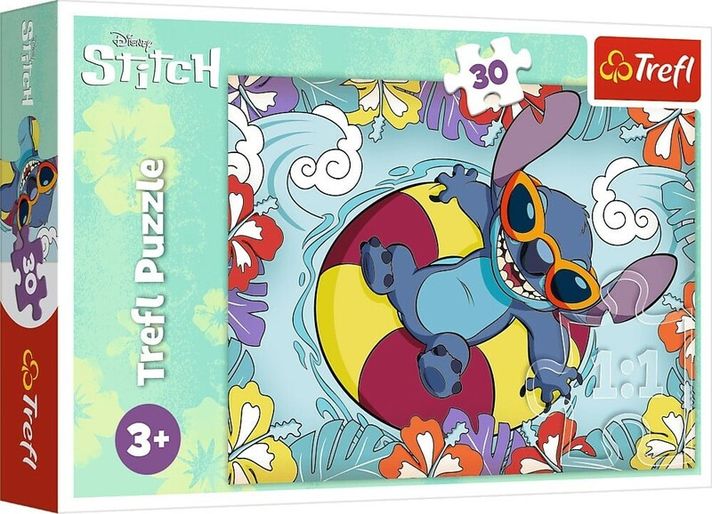 TREFL - Puzzle Lilo&Stitch: Na prázdninách 30 dielikov