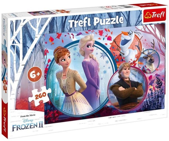 TREFL - Puzzle Sesterské dobrodružstvo Frozen 2 260 dielikov